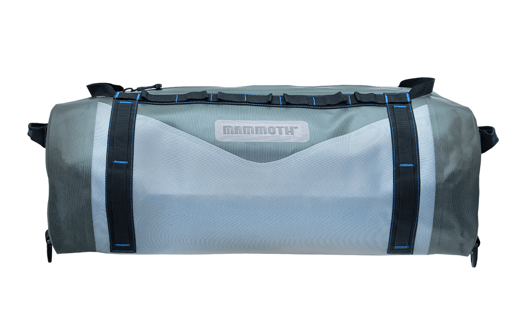 frontier submersible duffle bag side view gray color