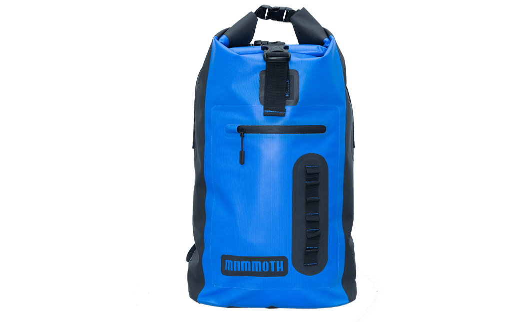 trekker 30 backpack cooler blue front view