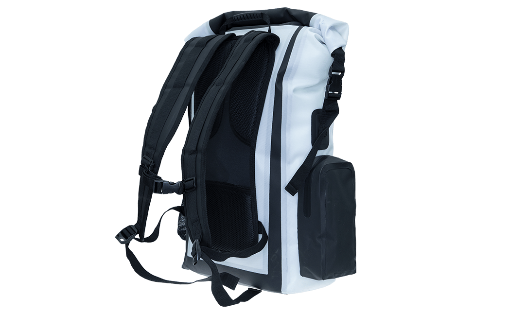 White Tropic backpack side view