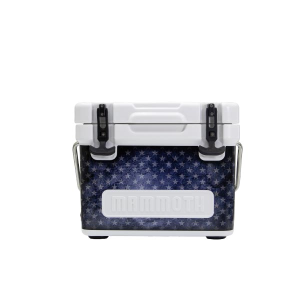blue with stars print on crusier cooler